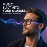 AI Smart Glasses with Open-Ear Audio, Bluetooth 5.6 & Photochromic Lenses