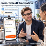 AI Smart Glasses with Camera, 4K Video & Real-Time Translation