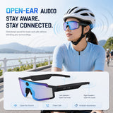 Smart Sports Glasses Photo Video Recorder AI Assistant UV Protection