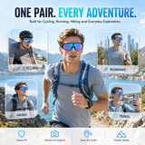 Smart Sports Glasses Photo Video Recorder AI Assistant UV Protection