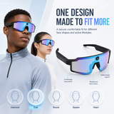 Smart Sports Glasses Photo Video Recorder AI Assistant UV Protection